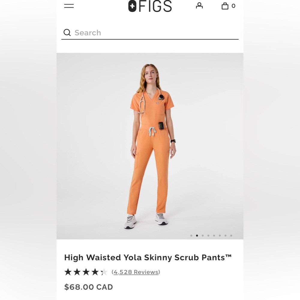 FIGS Shaka Orange Scrubs 🍊